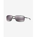 occhiali square wire polished black con lenti prizm black