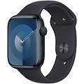 watch series 9 gps + cellular cassa 45mm in alluminio mezzanotte con cinturino sport mezzanotte s/m