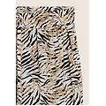 pantaloni comfort in viscosa animalier con gamba ampia white zebra animalier donna xxs