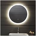 - specchio da bagno a led girare diametro 80 cm con funzione anticondensa