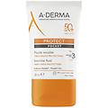 ADERMA protect pocket fluido solare viso invisibile spf 50+ protezione molto alta 30 ml