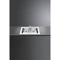lavello 2 vasche sp862 acciaio inox spazzolato