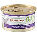 daily 24 x 85 g alimento umido per gatti mousse con coniglio