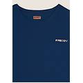 t-shirt tecnica con maniche ad aletta e profili a contrasto navy peony donna xxs