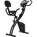cyclette pieghevole 2 in 1. 8 livelli. schermo lcd. volano 2. 5kg. nero