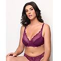 bralette sfoderata coppe differenziate con ferretto super cups catchy / prugna / 2 prugna