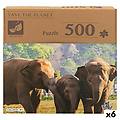 - puzzle elephant 500 pezzi 6 unità 61 x 46 x 0 1 cm