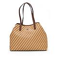 borsa in rafia vikky beige-cognaq