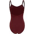 body con scollatura a v sulla schiena bordeaux donna extra large