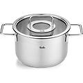 pentola alta con coperchio acciaio inox 20 cm 3. 6 l pure collection