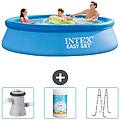 - piscina fuori terra in giro 305x305x76 cm blu include accessori coordinati cb84