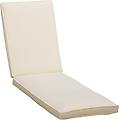 cuscino per lettino. rivestimento sfoderabile. 188x53x8cm. bianco crema