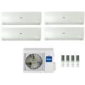 climatizzatore condizionatore quadri split inverter flexis plus white r-32 7000+7000+12000+12000 con