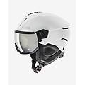 casco instinct visor bianco nero opaco con lente a specchio argento 56-58