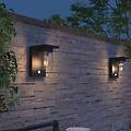 applique da esterni led asti sensore ip44 nero