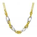 collana donna oro bianco giallo gl101040