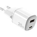 caricabatterie usb-c 25w universale bianco