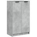- scarpiera grigio cemento 59x35x100 cm in legno multistrato