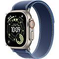 watch ultra 3 gps+cellular 49mm natural titanium con cinturino trail loop blue/bright blue m/l