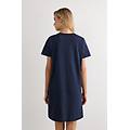 camicia da notte in cotone ultrafresh donna blu taglia l