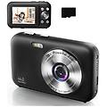 fotocamera digitale 1080p 44mp zoom 16x schermo da 2 4 pollici scheda da 32 gb black