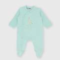 tutina in interlock da neonato verde taglia 1m