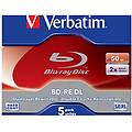 optical media bd-re dl 50gb 2x 5pk jc
