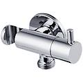 rubinetto ts tondo in ottone cromato con supporto integrato