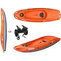 tahe canoa rigida ouassou orange/grey 107051 + carrellino tahe /