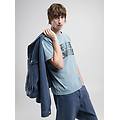 t-shirt in cotone con stampa lettering