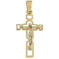 croce uomo oro giallo bianco gl100581
