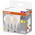 led e27 4w 827 classic a glfr satinato set 2x