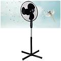 - trade shop ventilatore a colonna piantana 45w pale 40cm 3 velocità altezza regolabile nero