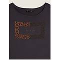 t-shirt donna stampa animalier e strass forged iron donna extra small