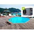 piscina in legno venecia 5. 80 x 1. 31 m + pompa di calore reversibile simpli
