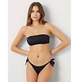brasiliana del costume nera con fiocchi laterali essentials / nero / 2 nero
