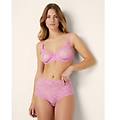 culotte panty a vita alta in pizzo fancy lace / orchidea / m orchidea