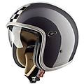 casco moto jet vintage in fibra con visierino integr taglia xs