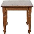 - tavolo country in legno massello di tiglio finitura noce 70x70x78 cm
