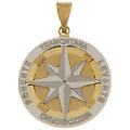 ciondolo rosa dei venti oro bianco giallo gl101903