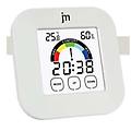 sveglia justaminute con termoigrometro digitale touch screen bianco jd9038b