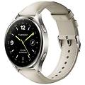 watch 2 bluetooth gps nfc 46mm amoled grigio titanio correa bianca m 5atm spo2