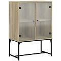 - mobile con ante in vetro rovere sonoma 69x37x100 cm