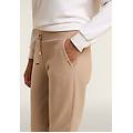 pantaloni donna effetto tricot con polsini chanterelle donna medium