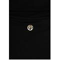maglia lupetto donna in jersey viscosa a costine nero donna large