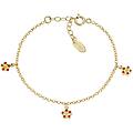 bracciale con charms pendenti bambino argento 925 gioiello junior brj3figr1