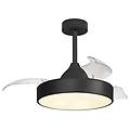 Mantra Ventilatore Da Soffitto Alaska Mini Nero Dc Silenzioso 91 Cm Cct