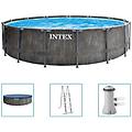 - set piscina greywood prism frame premium 457x122 cm