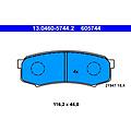 ate set di pastiglie freno 13. 0460-5744. 2 posteriore