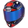 Givi Casco Moto Integrale 50 6 Sport Deep Blu Rosso Doppia V Taglia Xs